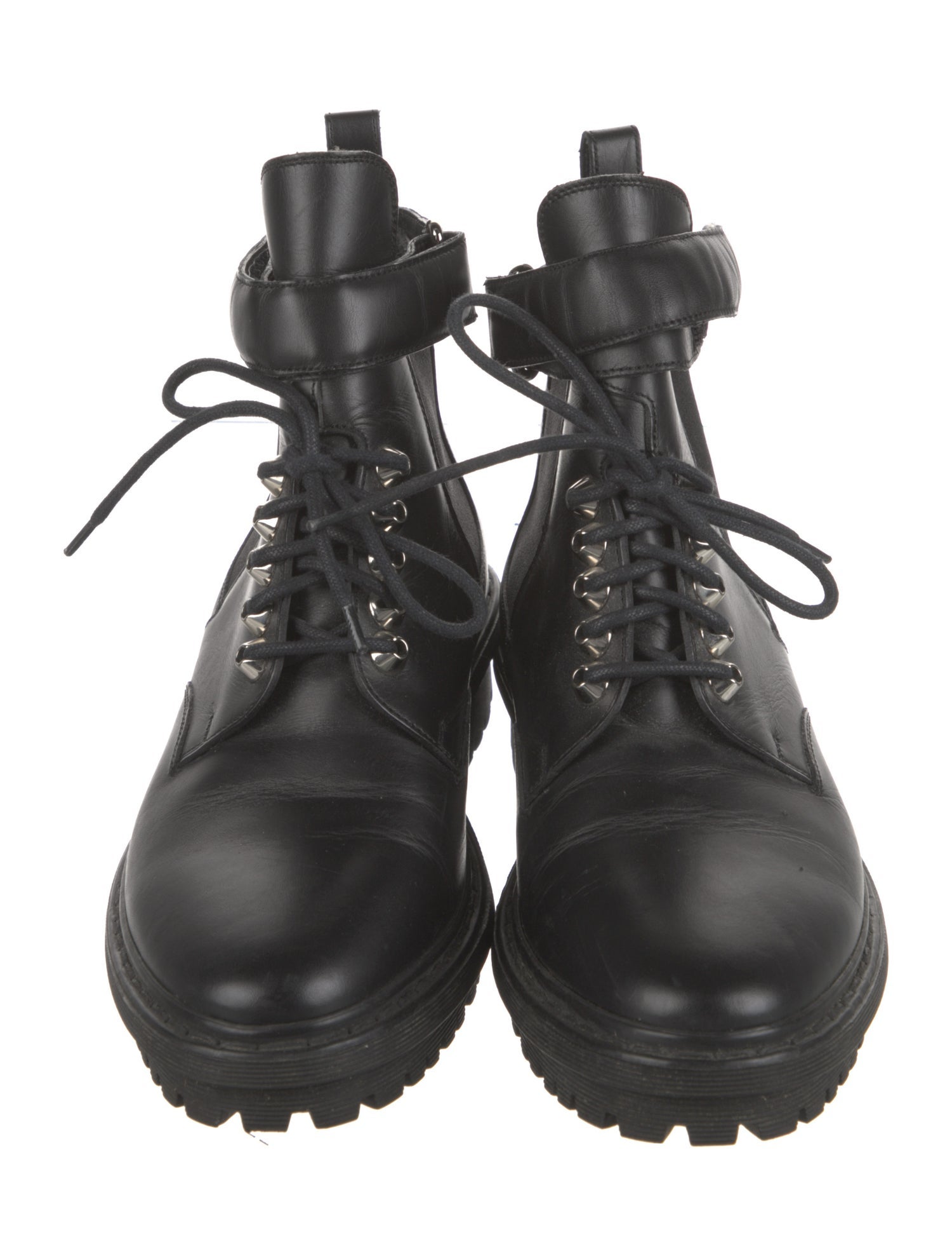 Balenciaga Leather Combat Boots